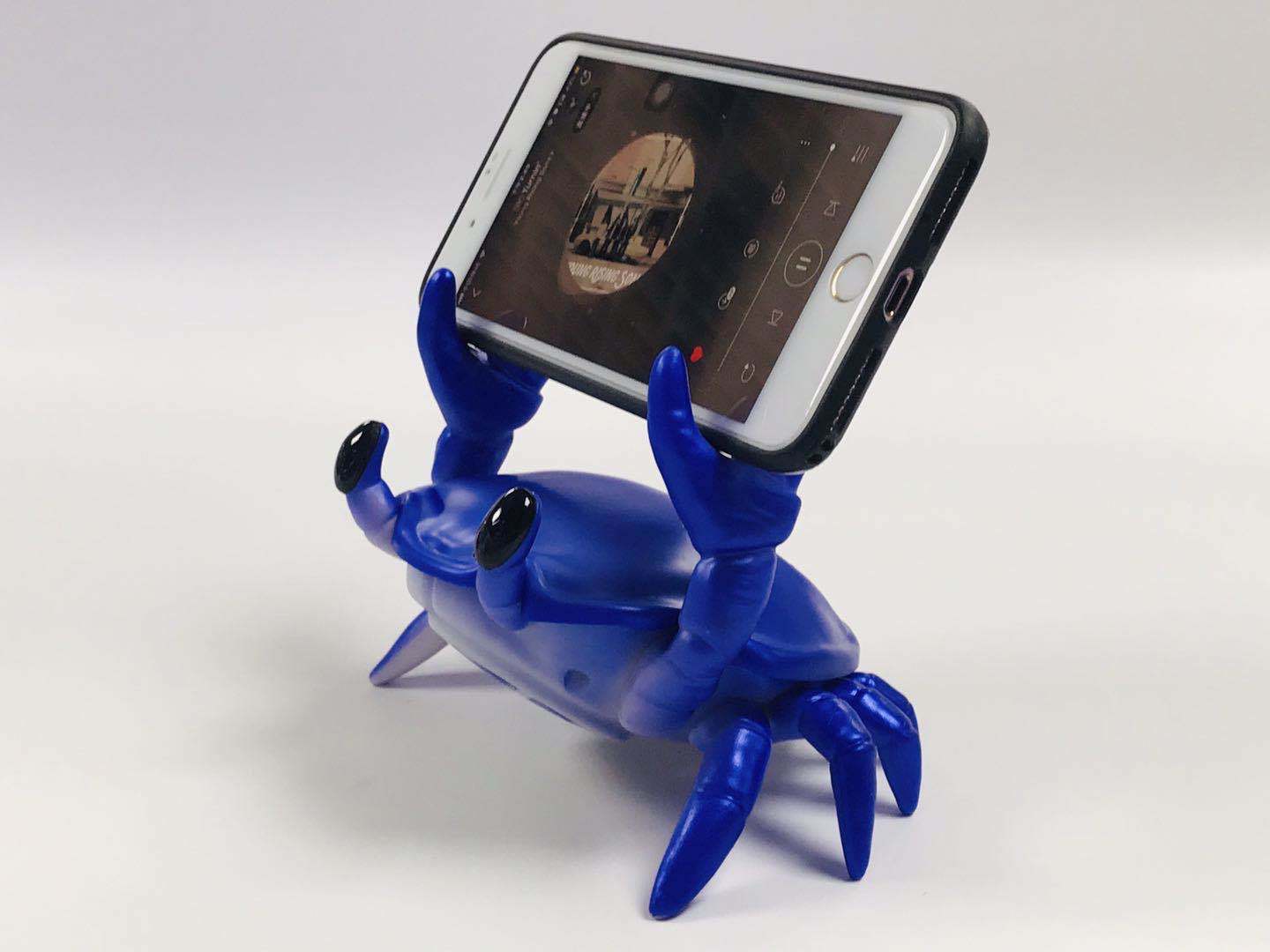 Crab Wireless Bluetooth Speaker Desktop Mobile Phone Holder